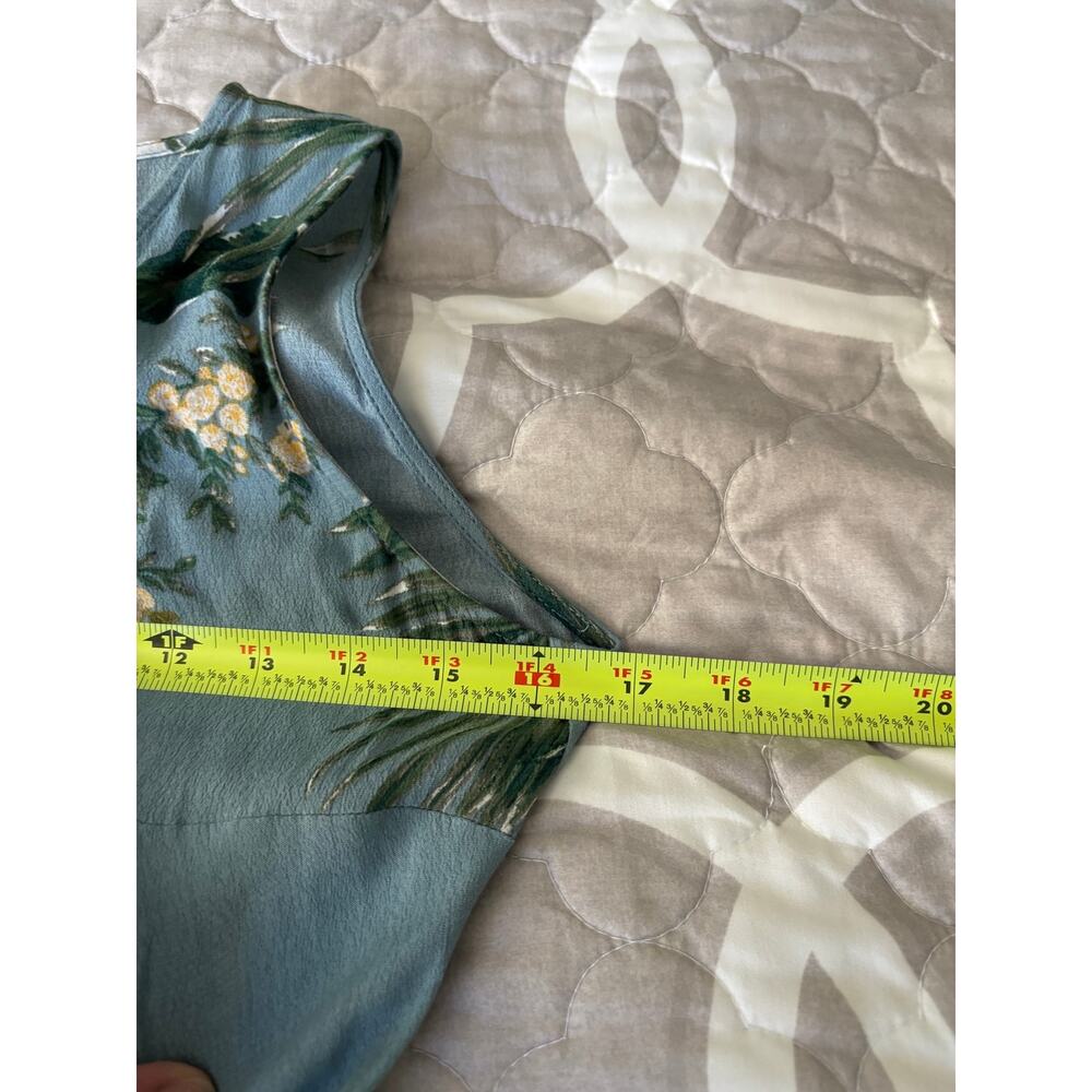 Leith Tropical Floral Wrap Dress XS Sleeveless Summer Feminine Cottage - Picture 8 of 8